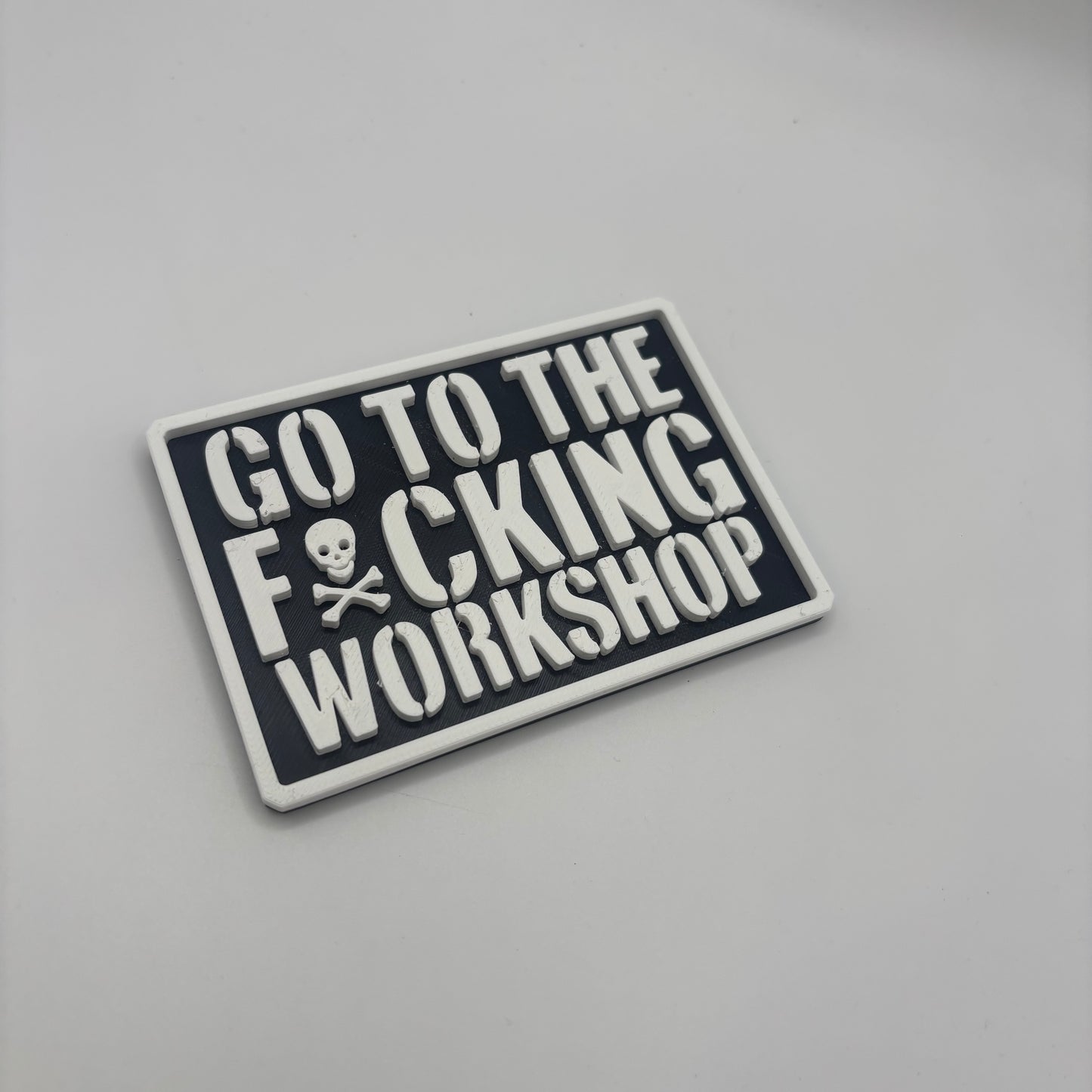 3D-gedrucktes Motivations-Magnet-Schild