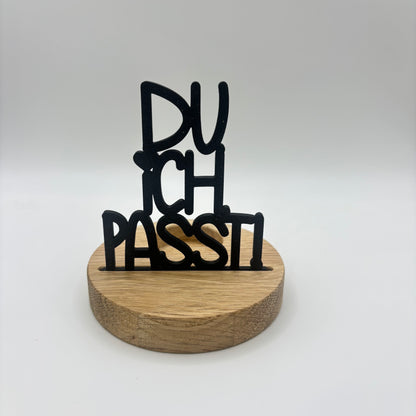 Schwarzer Einschieber Du Ich Passt für 3,5mm Sockel