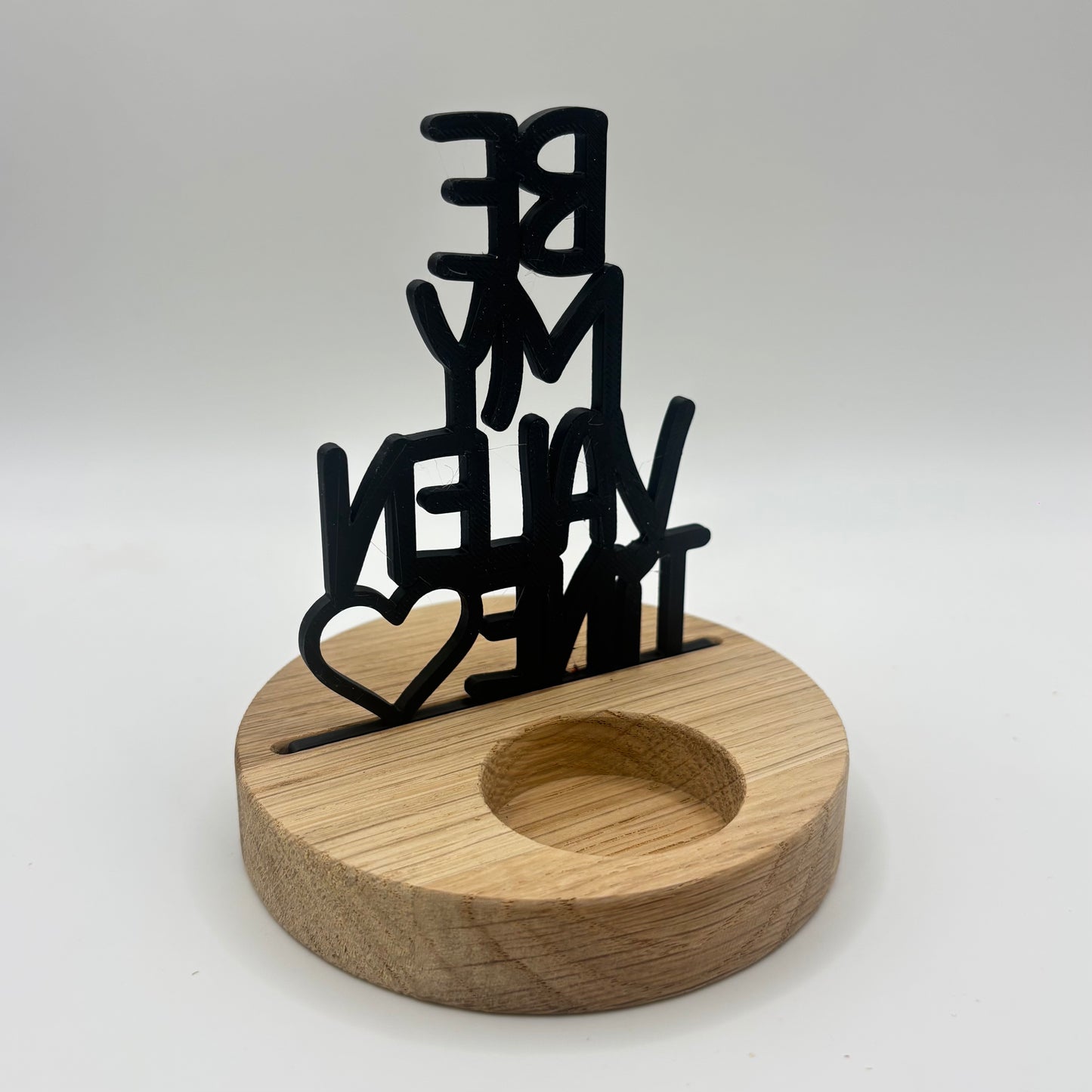 Schwarzer Einschieber Be My Valentine für 3,5mm Sockel