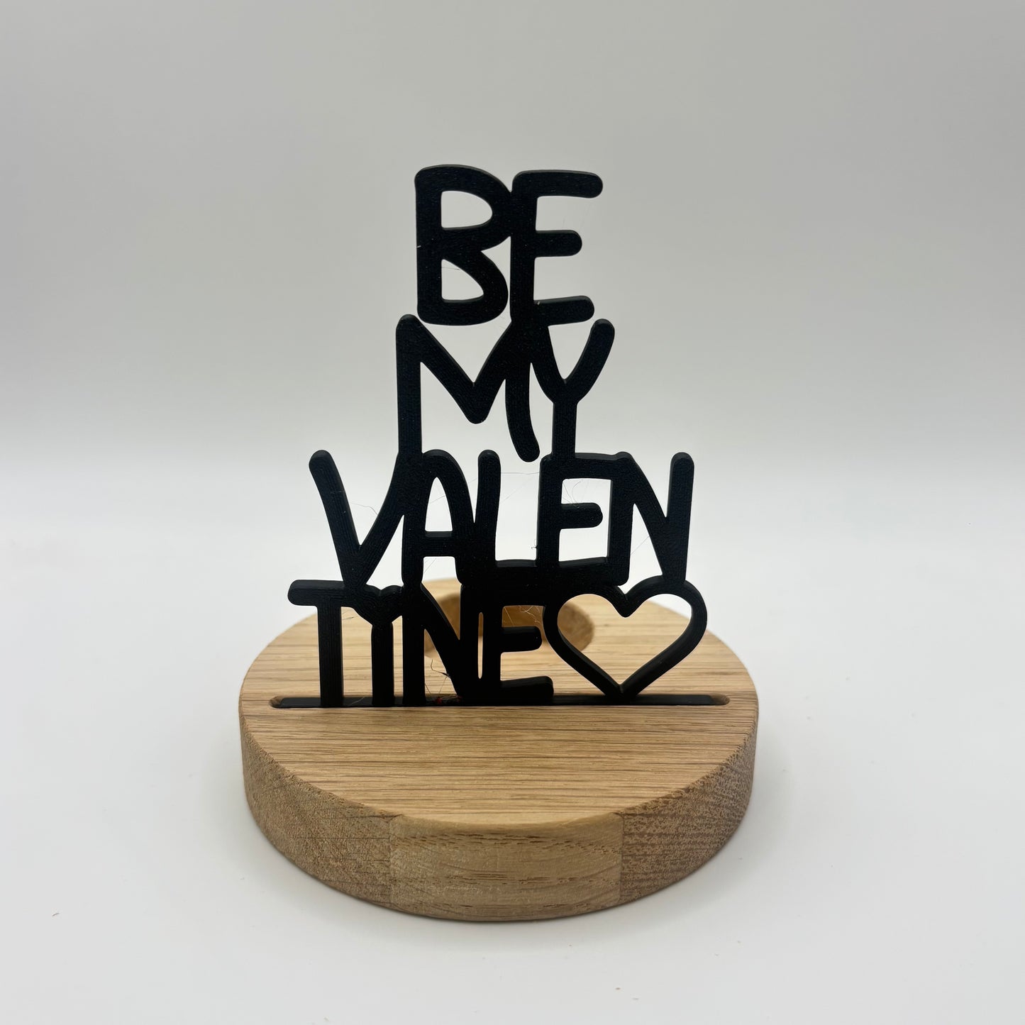 Schwarzer Einschieber Be My Valentine für 3,5mm Sockel