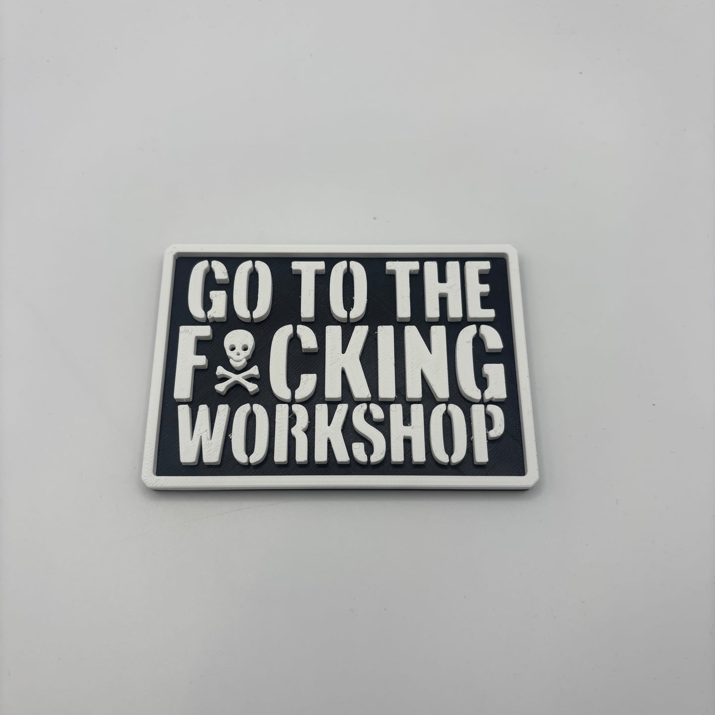 3D-gedrucktes Motivations-Magnet-Schild